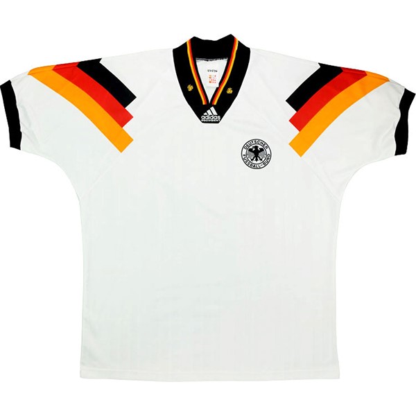 Tailandia Camiseta Alemania Primera Equipación Retro 1992 1994 Blanco